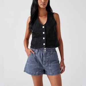 NWT Seventy + Mochi Louis Short in Washed Denim. Large